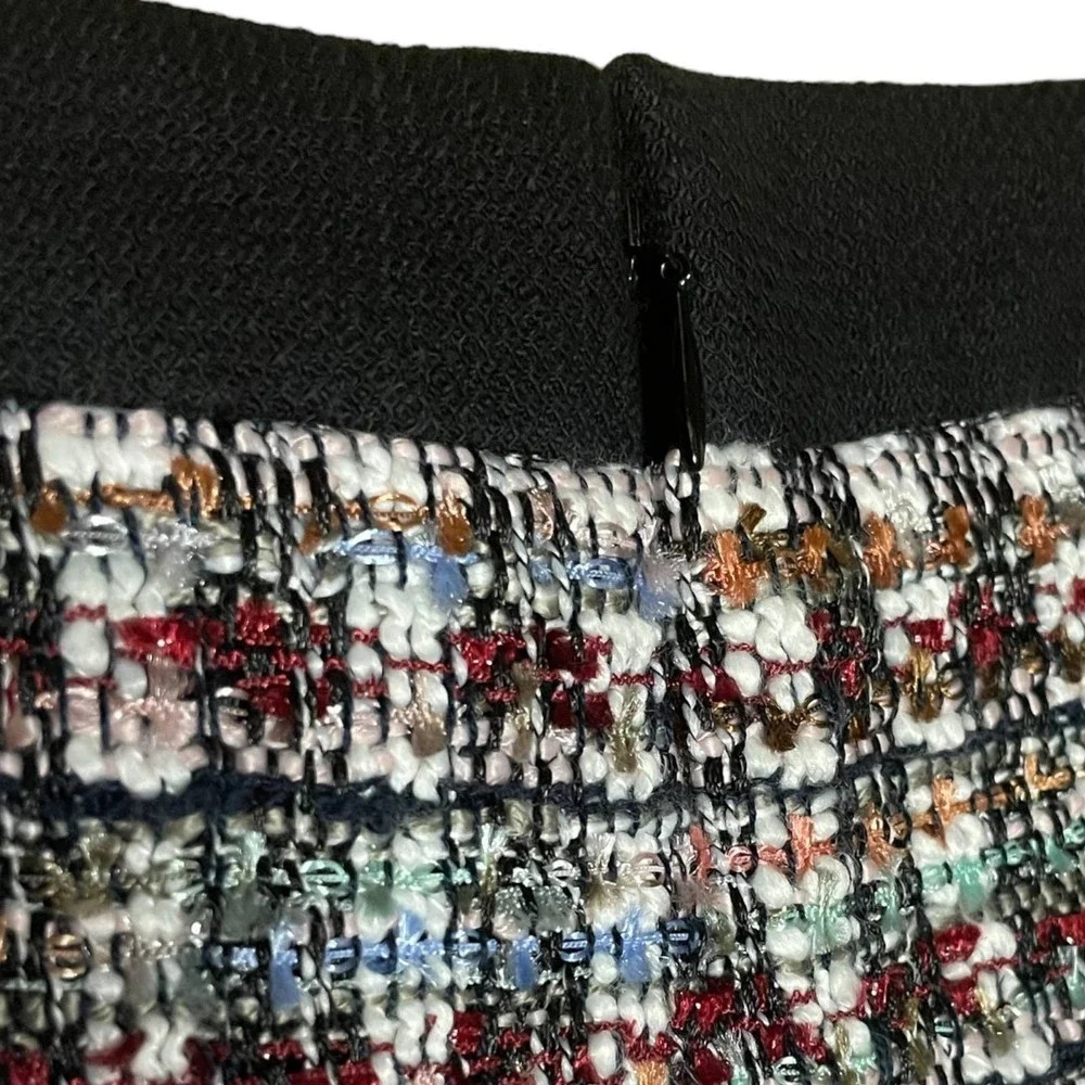 Talbots Multi-Colored Tweed Pencil Skirt Size 2P - Picture 7 of 10